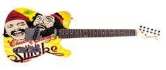 Cheech And Chong Autographed Up In Smoke Graphics Photo Poster Signed Guitar ACOA
