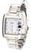 Seiko Solar MOP diamond dial trank watch