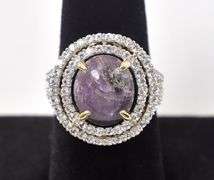 Impeccable Brand New European Huge 12.78CTS Very Rare Unheated Oval Cabochon-Cut Natural Star Ruby &