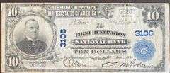 $10 First National Bank Huntington W Va Series of 1902 National