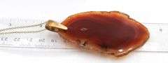 Brown Agate pendant on chain