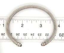 David Yurman Prasolite diamond classic cable bangle