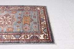 Handmade Kazak Design Runner 2.6x8.1