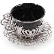 12Pc Greek Arabic Coffee Espresso Cup Saucer Porcelain Set