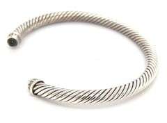 David Yurman Prasolite diamond classic cable bangle