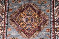 Handmade Kazak Design Runner 2.6x8.1