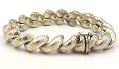 Vintage Italian 925 sterling silver wavy bracelet