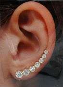 Beautiful 14k Gold and Cubic Zirconia Earrings