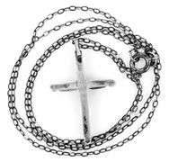 Vintage Zuni Navajo Sterling Turquoise Cross & Chain