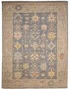 Handmade Oushak Design 9.2x12.6