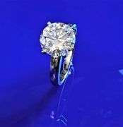 Dazzling 3.5 Ct VVs1 White E-F Lab Simulated Diamond Ring