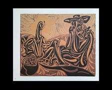 Pablo Picasso: Linolschnitte Plate 34
