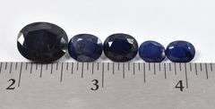 Perfect 25.00CTW Emerald-Cut Blue Sapphire Loose Gemstones Collection
