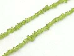Group lot of 4 Peridot chip beads necklaces