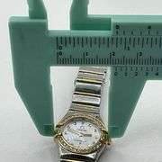 Omega Constellation My Choice Ladies Watch 18K Gold Stainless Steel Diamonds