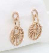 Rose Gold Diamond Chandelier Earrings