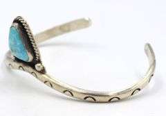 Vintage 925 sterling silver Turquoise cuff bangle