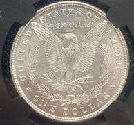1880 Brilliant Uncirculated Morgan $ NGC With Original Bag Fragment