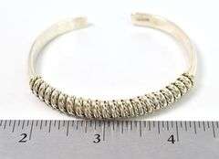 Cuff Bracelet in Sterling Silver