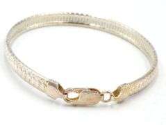 Group lot of 2 Vintage 925 sterling silver bracelets