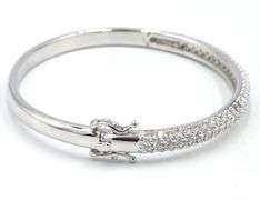 Lot of 2 925 sterling silver bangles
