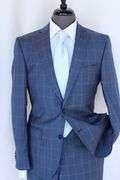 Phenomenal Slim Fit Window Pane Suit, Made In Italy
