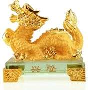 2024 Chinese Zodiac Dragon Year Golden Collectible Figurine