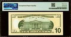 Superb Crisp 2017A $10 Note Cleveland-Repeater Serial Number 67776777 PMG 67 EPQ!