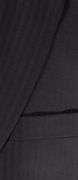 Comfort Fit Shadow Stripe Black Color Sport Coat, Made in Italy