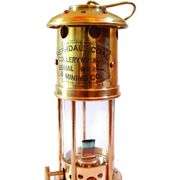 Vintage Brass Miner Lamp Oil Lantern