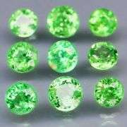 Tremendous 2.06ct untreated spring green Tsavorite set
