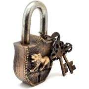 Brass Tiger Padlock