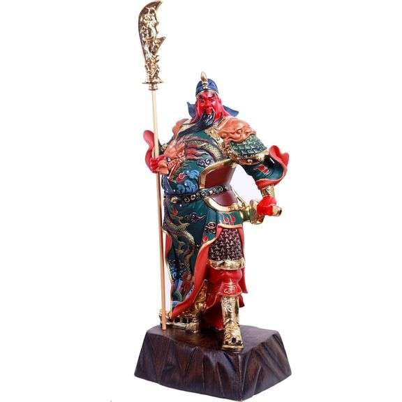 Hand-Painted Feng Shui Statue God of Wealth and Fortune