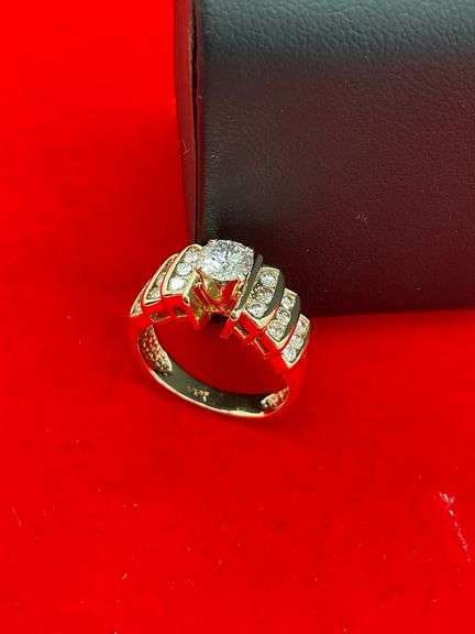 CERTIFIED BRAND NEW 14K YELLOW GOLD DIAMOND ENGAGEMENT RING