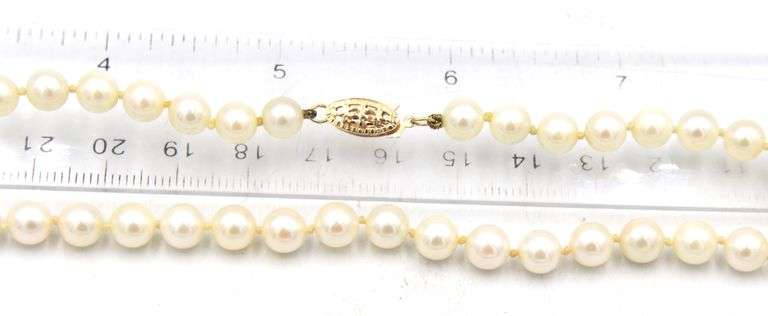 6-6.5mm Freshwater pearl necklace