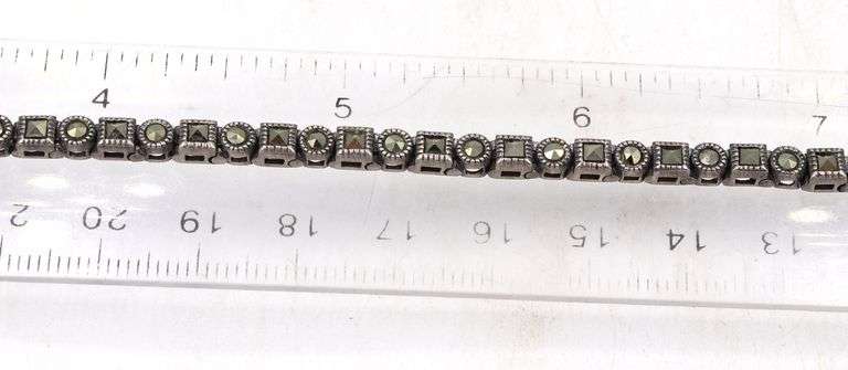 Vintage 925 sterling silver group lot of 7 bracelets