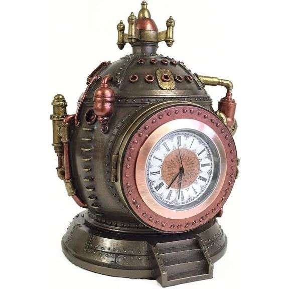 Steampunk Time Machine Clock Secret Vault