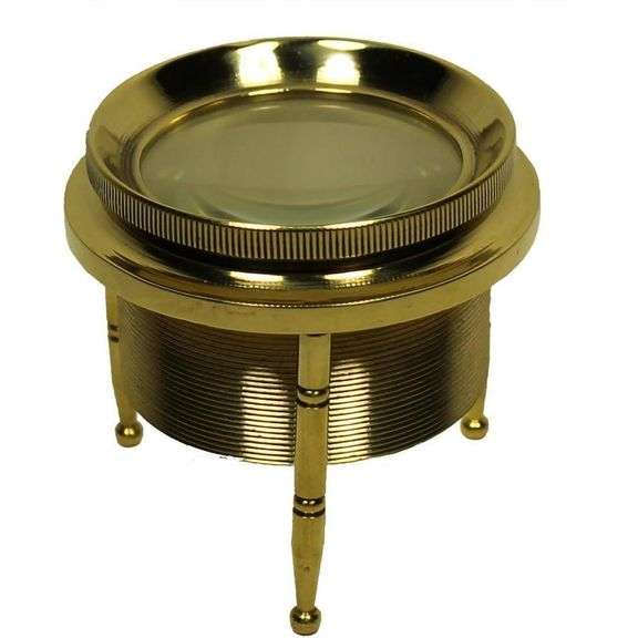 Rustic Brass Chart Magnifier