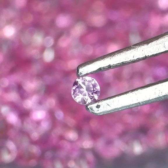 Rare heated only 2.01ct pink Sapphire set