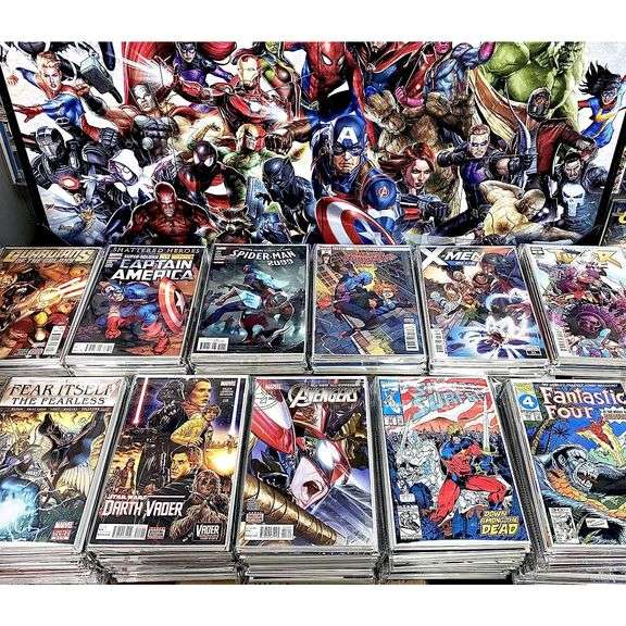 A Collection of 24 Marvel Superheroes Premium Comic Books