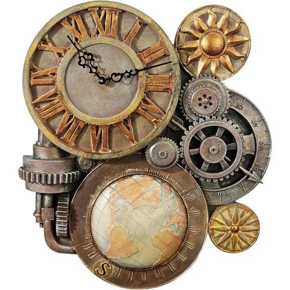 Steampunk Gears of Time Clock by Alberto Batani