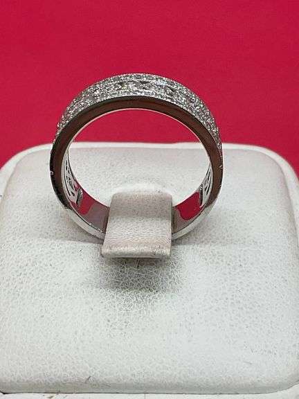 CERTIFIED BRAND NEW 14K WHITE GOLD DIAMOND BAND