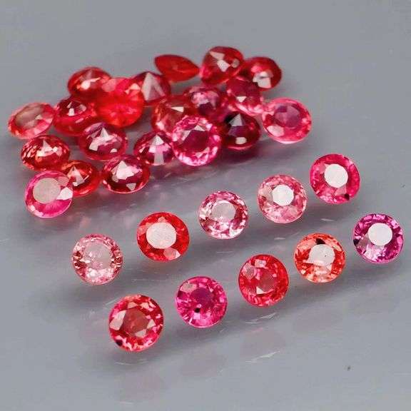 Richly colored 3.24ct Imperial red Sapphire set