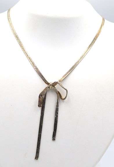 Vintage 925 sterling silver box pendant on herringbone chain necklace