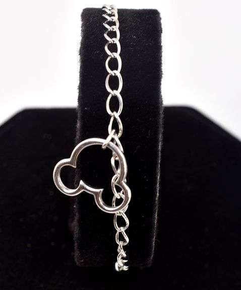Micky Mouse Charm Bracelet in Sterling Silver