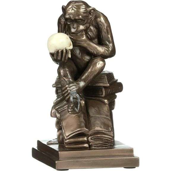 Charles Darwin's Human Evolution Statue