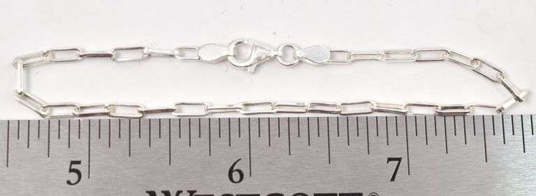 Chain Link Bracelet in Sterling Silver