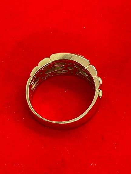 MEN'S CERTIFIED BRAND NEW 14K GOLD DIAMOND RING / BAND