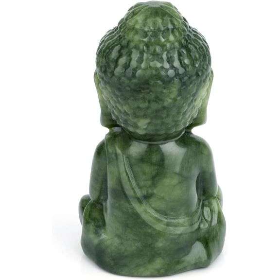 Carved Natural Quartz Crystal Buddha