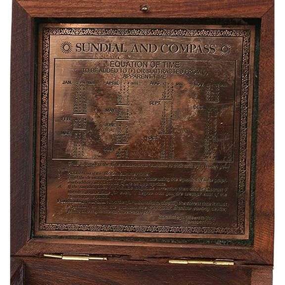 Marine London 2.5" Brass Sundial Compass